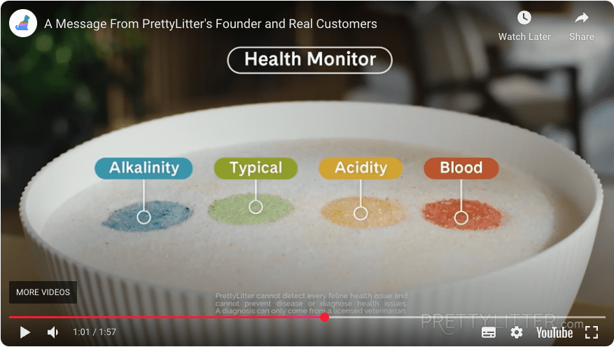 pretty litter product demonstration direct response marketing