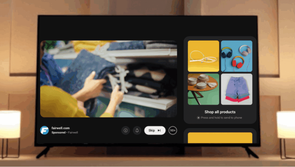 youtube spoppable ads ctv